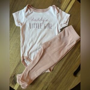 Le Top Pink Daddy’s Girl Footie Outfit